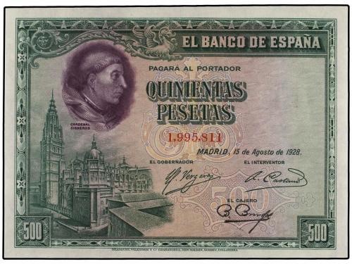 GUERRA CIVIL, ZONA REPUBLICANA. Lote 2 billetes 500 Pesetas.