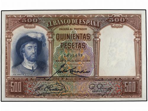 GUERRA CIVIL, ZONA REPUBLICANA. Lote 2 billetes 500 Pesetas.