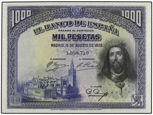 GUERRA CIVIL, ZONA REPUBLICANA. Lote 2 billetes 1.000 Peseta
