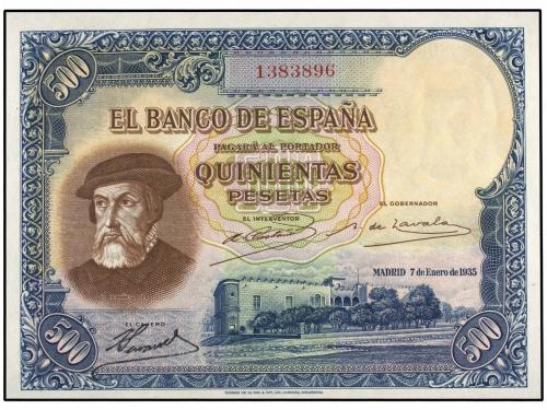 GUERRA CIVIL, ZONA REPUBLICANA. Lote 2 billetes 500 Pesetas.