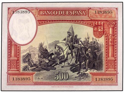 GUERRA CIVIL, ZONA REPUBLICANA. 500 Pesetas. 7 Enero 1935. H