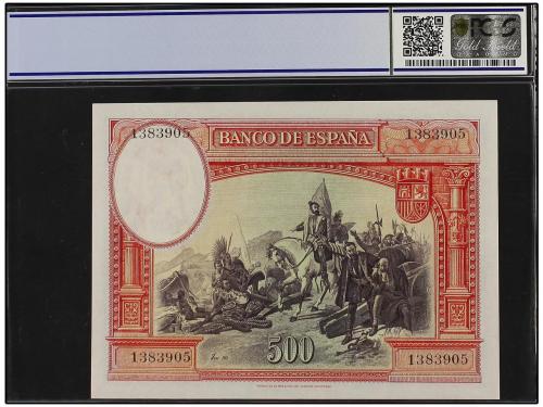 GUERRA CIVIL, ZONA REPUBLICANA. 500 Pesetas. 7 Enero 1935. H