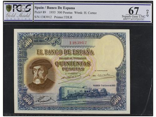 GUERRA CIVIL, ZONA REPUBLICANA. Lote 2 billetes 500 Pesetas.