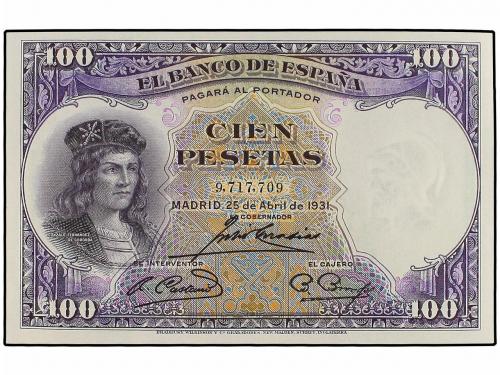 GUERRA CIVIL, ZONA REPUBLICANA. Lote 2 billetes 100 Pesetas.