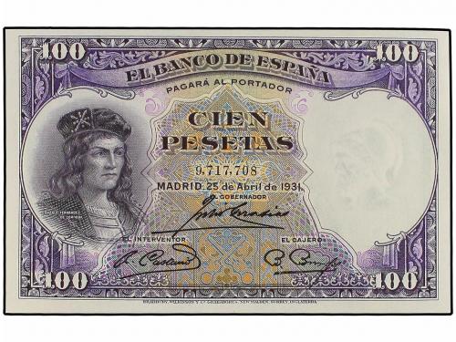 GUERRA CIVIL, ZONA REPUBLICANA. Lote 2 billetes 100 Pesetas.