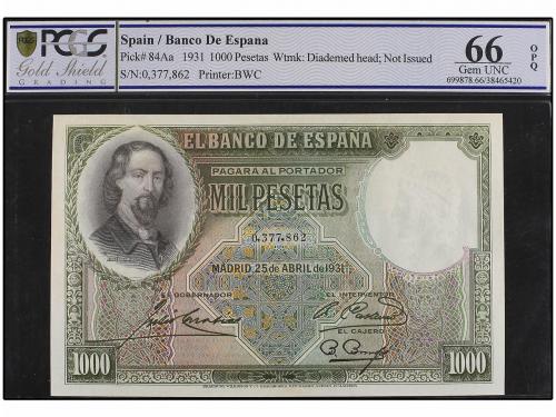 GUERRA CIVIL, ZONA REPUBLICANA. Lote 2 billetes 1.000 Peseta