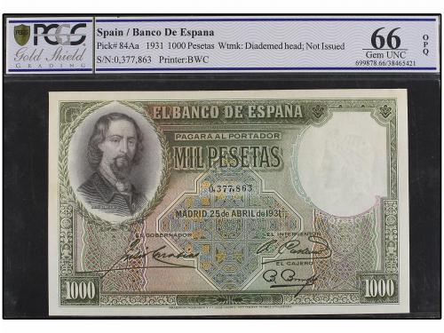 GUERRA CIVIL, ZONA REPUBLICANA. Lote 2 billetes 1.000 Peseta