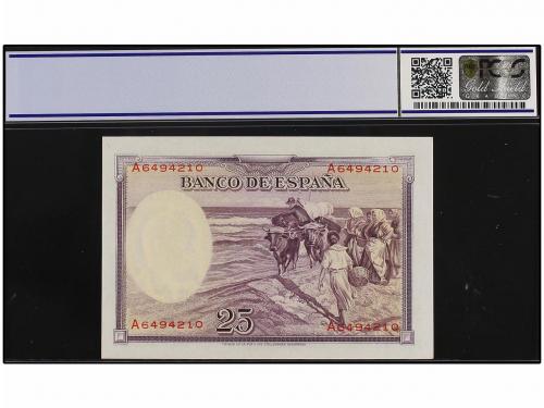 GUERRA CIVIL, ZONA REPUBLICANA. Lote 2 billetes 25 Pesetas. 