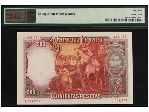 GUERRA CIVIL, ZONA REPUBLICANA. 500 Pesetas. 25 Abril 1931. 