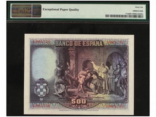 GUERRA CIVIL, ZONA REPUBLICANA. 500 Pesetas. 15 Agosto 1928.