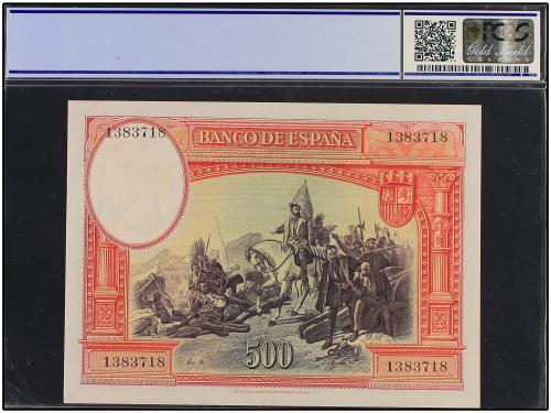 GUERRA CIVIL, ZONA REPUBLICANA. 500 Pesetas. 7 Enero 1935. H