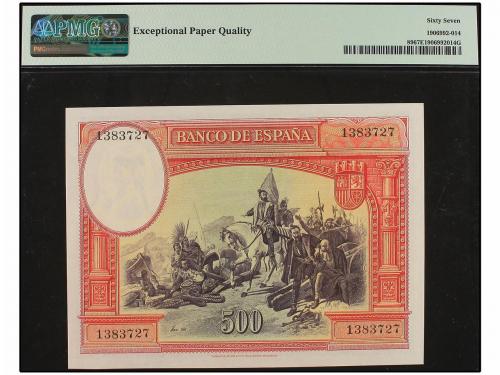 GUERRA CIVIL, ZONA REPUBLICANA. 500 Pesetas. 7 Enero 1935. H