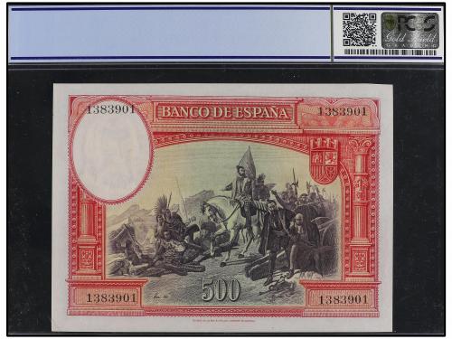 GUERRA CIVIL, ZONA REPUBLICANA. 500 Pesetas. 7 Enero 1935. H