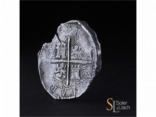 FELIPE II. 8 Reales. 1594. SEVILLA. B. 27,22 grs. Marca de c