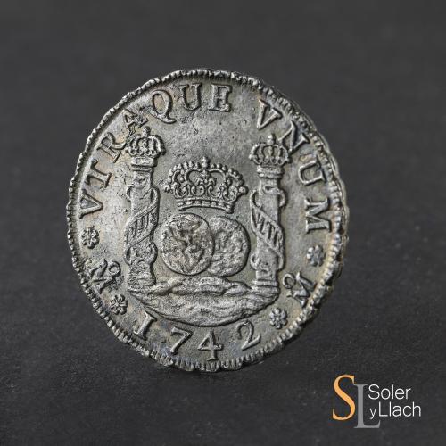 FELIPE V. 4 Reales. 1742. MÉXICO. M.F. 13,19 grs. Pátina osc