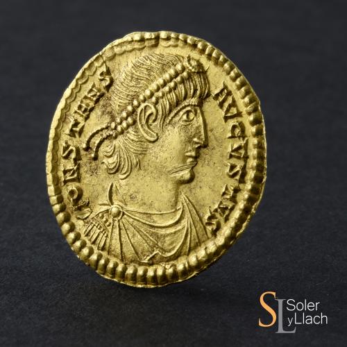 IMPERIO ROMANO. Sólido. Acuñada el 348-350 d.C. CONSTANTE. T