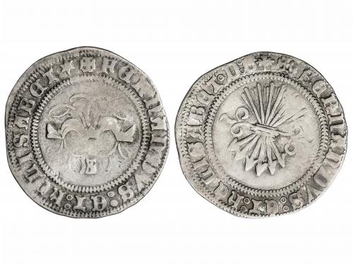 REYES CATÓLICOS. 1/2 Real. BURGOS. 1,49 grs. MUY RARA. AC-19