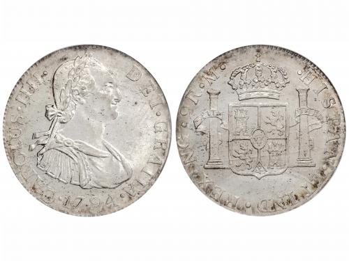 CARLOS IV. 2 Reales. 1794. GUATEMALA. M. Encapsulada por NGC