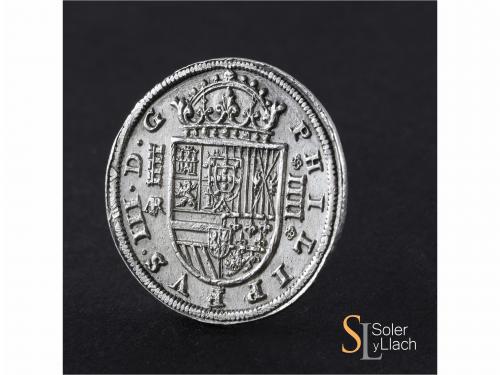 FELIPE III. 4 Reales. 1614. SEGOVIA. AR. 13,37 grs. Acueduct