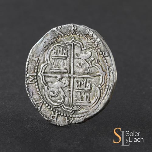 FELIPE II. 4 Reales. GRANADA. A. G roel encima y debajo - Es