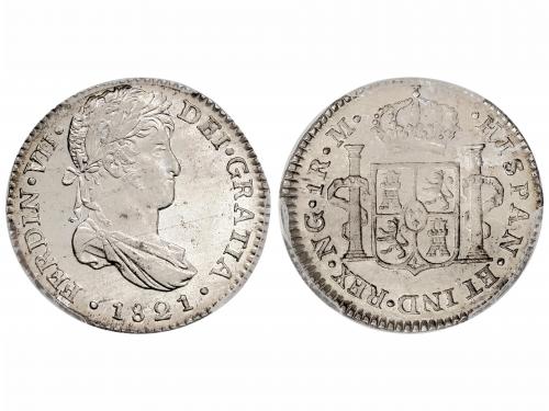 FERNANDO VII. 1 Real. 1821. GUATEMALA. M. Encapsulada por PC