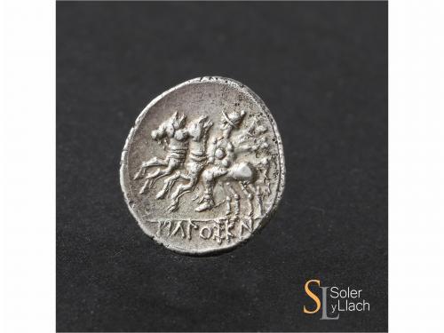 MONEDAS HISPÁNICAS. Denario. 120-20 a.C. ICALCUSCEN (INIESTA