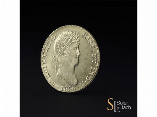 FERNANDO VII. 4 Escudos. 1820. MADRID. G.J. 13,48 grs. Pleno
