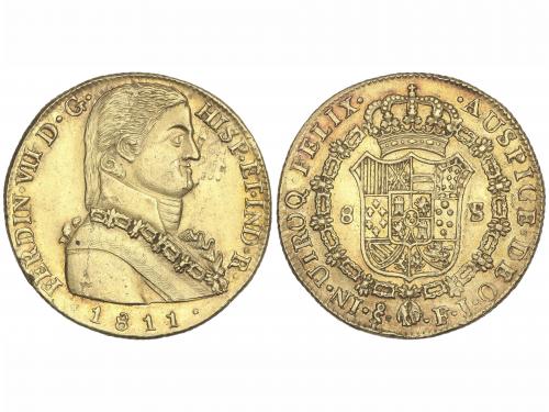FERNANDO VII. 8 Escudos. 1811. SANTIAGO. F.J. 27,05 grs. Bus