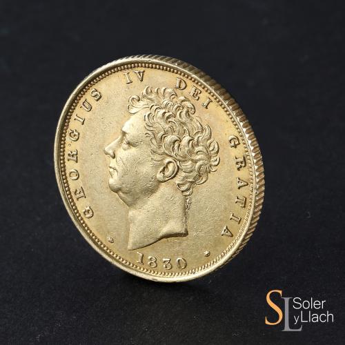 GRAN BRETAÑA. Soberano. 1830. JORGE IV. 7,97 grs. AU. Busto 