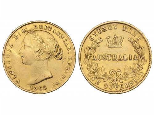 AUSTRALIA. Soberano. 1865. VICTORIA. SYDNEY. 7,96 grs. AU. T