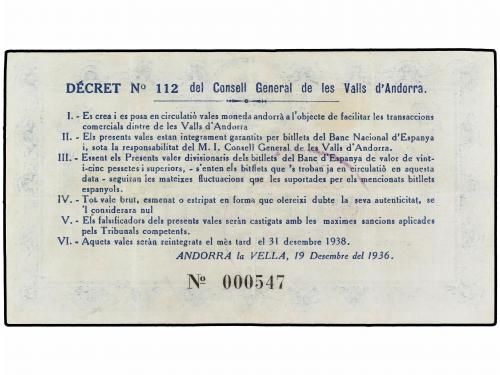 EMISIONES DE ULTRAMAR I ANDORRA. 10 Pessetes. 19 Desembre 19