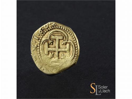 FELIPE III. 1 Escudo. 1602. BARCELONA. 3,23 grs. Fecha compl