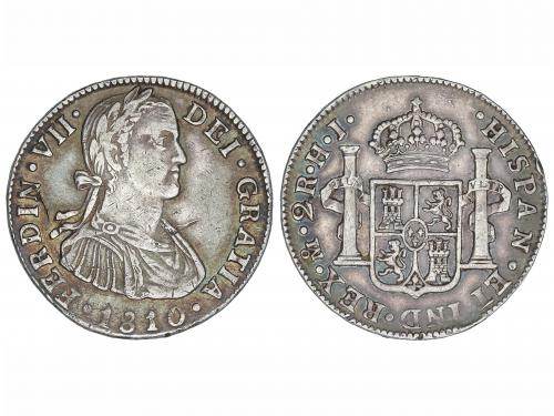 FERNANDO VII. 2 Reales. 1810. MÉXICO. H.J. 6,64 grs. (Leves 