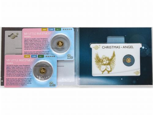 ISLAS SALOMÓN. Lote 2 monedas 10 Dólares. 2017. 0,5 grs. AU.