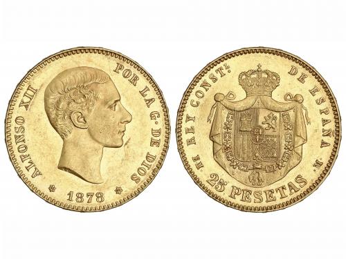 ALFONSO XII. 25 Pesetas. 1878 (*18-78). E.M.-M. EBC. 