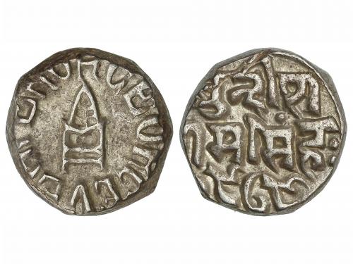 INDIA. Rupia. 1972VS (1915). RAM SINGH, en nombre del rey JO