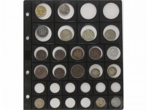 LOTES y COLECCIONES. Lote 30 monedas. Siglo XIX-XX. AR, AE, 