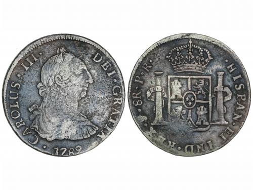 CARLOS III. 8 Reales. 1789. POTOSÍ. P.R. 26,34 grs. Último a