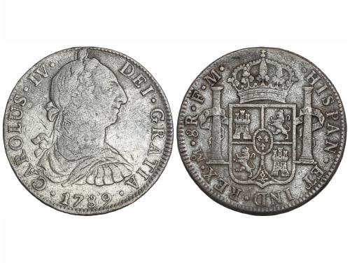 CARLOS IV. 8 Reales. 1789. MÉXICO. F.M. 26,52 grs. Busto de 
