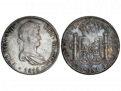 FERNANDO VII. 8 Reales. 1815. POTOSÍ. P.J. 26,82 grs. Acuñac