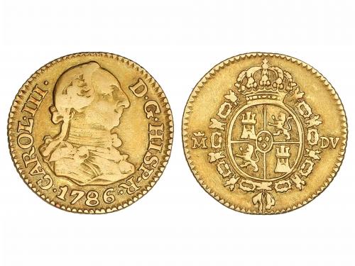 CARLOS III. 1/2 Escudo. 1786. MADRID. D.V. 1,70 grs. AC-1280