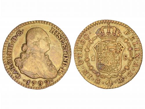 CARLOS IV. 1 Escudo. 1792. MADRID. M.F. 3,27 grs. AC-1109. M
