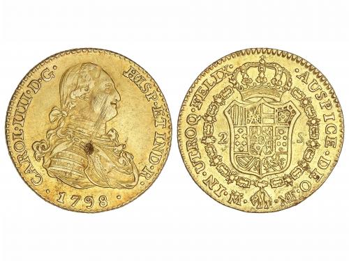 CARLOS IV. 2 Escudos. 1798. MADRID. M.F. 6,73 grs. (Hojita e