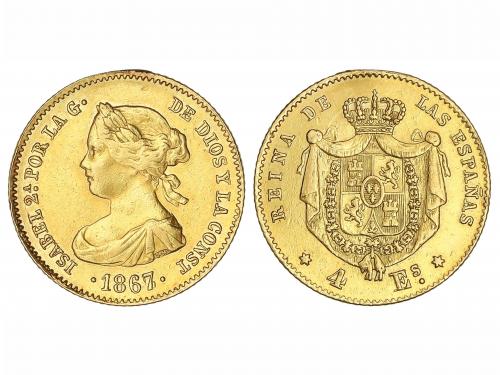 FERNANDO VII. 4 Escudos. 1867/6. MADRID. 3,34 grs. (Descolga