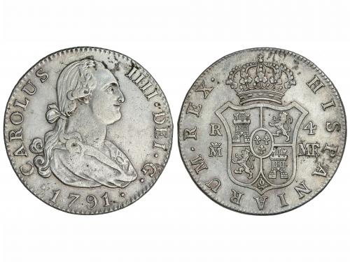 CARLOS IV. 4 Reales. 1791. MADRID. M.F. 13,50 grs. (Limpiada