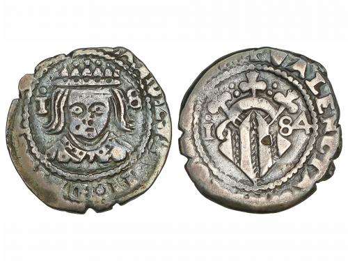 CARLOS II. Divuité. 1684. VALENCIA. 2,10 grs. AC-329. MBC. 