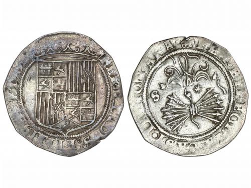 REYES CATÓLICOS. 1 Real. SEVILLA. Anv.: Sin marcas . Rev.: ;