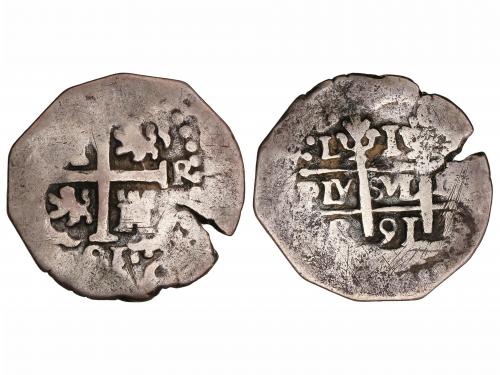 CARLOS II. 1 Real. 1691. LIMA. R. 2,85 grs. AC-222. MBC. 