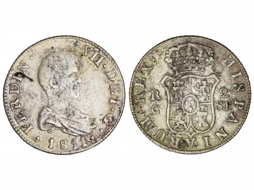 FERNANDO VII. 2 Reales. 1811. CATALUNYA. S.F. 5,43 grs. (Peq