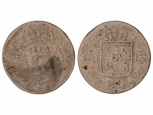 FERNANDO VII. 1 Cuarto. 1829. MANILA. 2,96 grs. AE. Pátina i